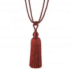 Raffhalter rostrot 80 cm | Hochwertiger Vorhanghalter für Gardinen