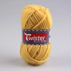 Filzwolle TWISTER - Gelb - 50 g | Hochwertige Wolle zum Nähen, Stricken & Häkeln