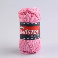 Häkelgarn TWISTER IBIZA - Rosa - 50g für kreative Handarbeiten
