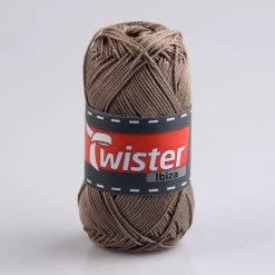 Häkelgarn TWISTER IBIZA - Taube - 50g - Hochwertiges Strickgarn für kreative Projekte