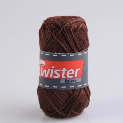 Häkelgarn TWISTER IBIZA - Kaffee - 50g | Hochwertiges Strickgarn