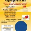 Bügelflicken mittelblau - Baumwolle 40x12 cm für Nähprojekte | Nähzubehör