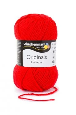 Wolle UNIVERSA - Tomate - 50g - Hochwertige Strickwolle für kreative Projekte