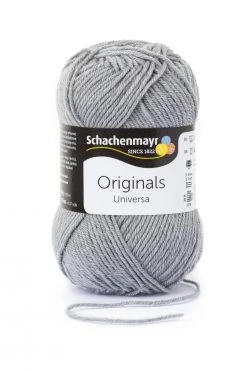Wolle UNIVERSA - hellgrau - 50g | Hochwertige Strickwolle für kreative Projekte