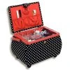 Nähkorb PRYM POLKA DOTS schwarz-rot Größe L - Praktisch & Stilvoll -Heimtextilien Verkäufe 9002210000 1600Wx1600H