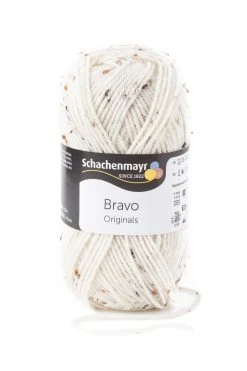 Wolle BRAVO - Natur Tweed 50g | Hochwertige Wolle für Stricken & Häkeln