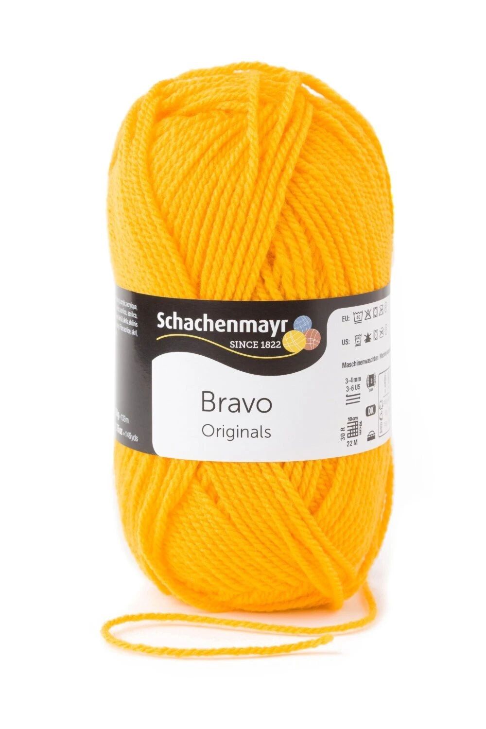 Wolle BRAVO - Gelb - 50g | Hochwertige Wolle für Stricken & Häkeln 3 Wolle BRAVO - Gelb - 50g | Hochwertige Wolle für Stricken & Häkeln