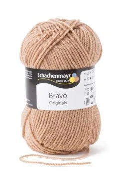 Wolle BRAVO - Beige - 50g | Hochwertige Wolle für Stricken & Häkeln