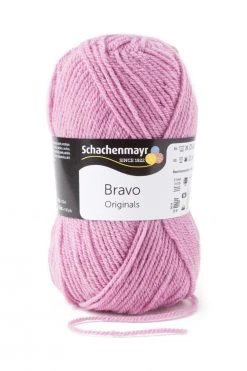 Wolle BRAVO - Lilarosa - 50g | Hochwertige Wolle zum Stricken & Häkeln