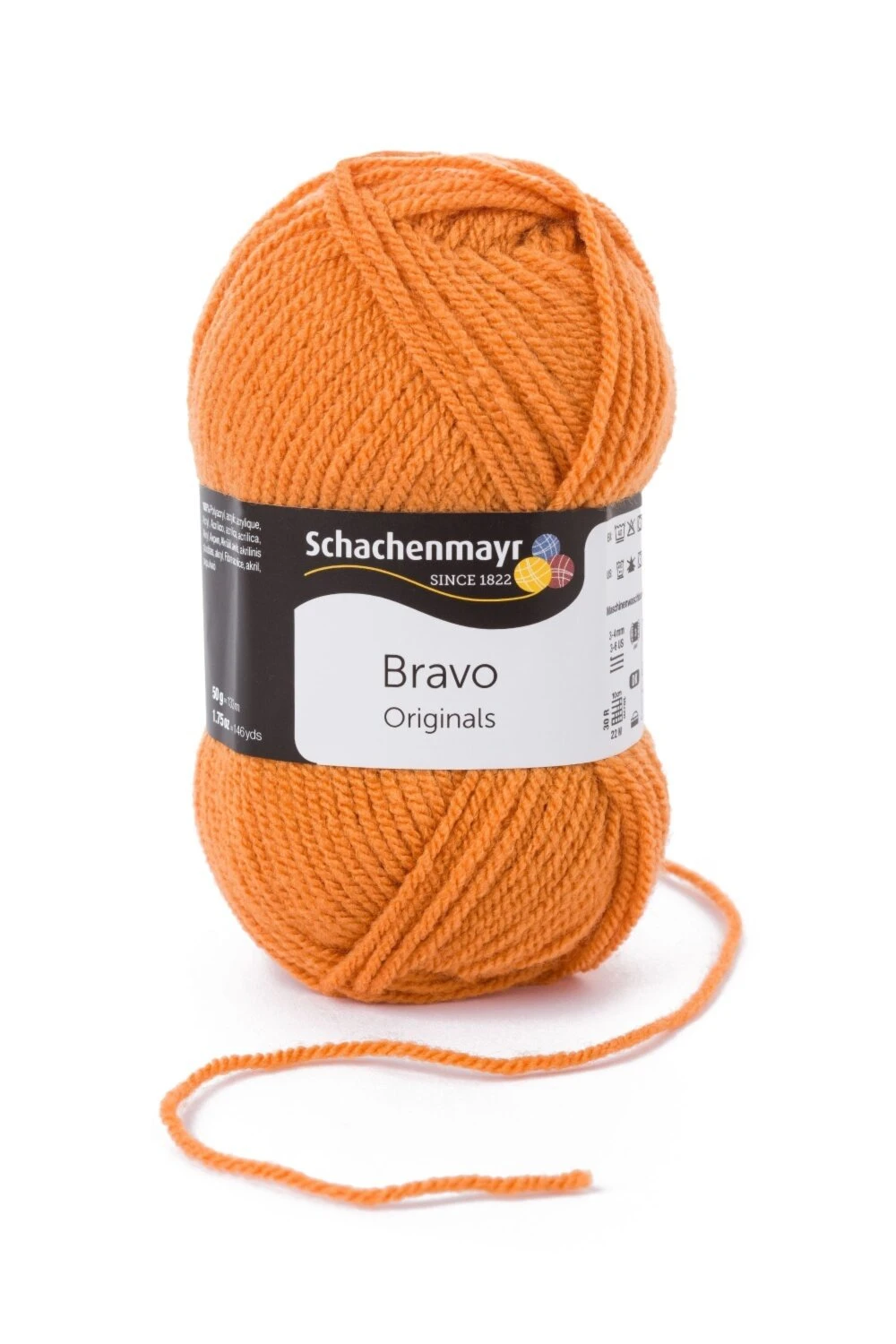 Wolle BRAVO - Bernstein - 50g | Hochwertige Wolle zum Nähen, Stricken & Häkeln 3 Wolle BRAVO - Bernstein - 50g | Hochwertige Wolle zum Nähen, Stricken & Häkeln
