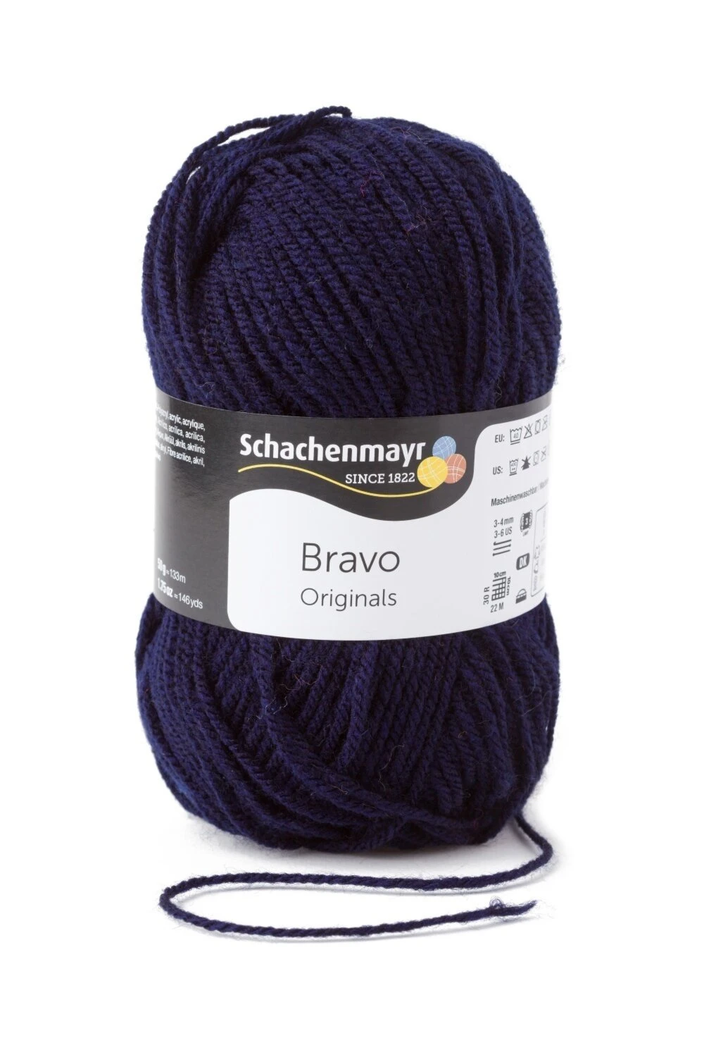 Wolle BRAVO - marine - 50g | Hochwertige Strickwolle für Kreativprojekte 3 Wolle BRAVO - marine - 50g | Hochwertige Strickwolle für Kreativprojekte