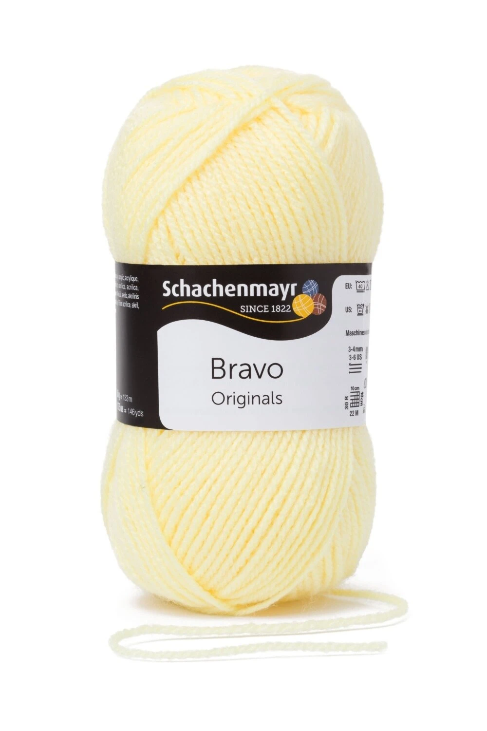 Wolle BRAVO - Zitronengelb - 50g - Hochwertige Wolle für Stricken & Häkeln 3 Wolle BRAVO - Zitronengelb - 50g - Hochwertige Wolle für Stricken & Häkeln