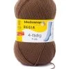 Strumpfwolle REGIA - Dunkelbraun - 4-fädig - 100g - Hochwertige Wolle für Stricken und Häkeln