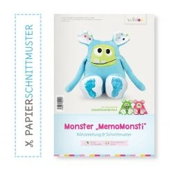 Kullaloo Nähanleitung und Schnittmusterbogen - Monster MEMO MONSTI | Häkelset & Strickset
