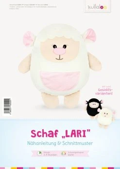 Kullaloo Nähanleitung und Schnittmusterbogen - Schaf LARI | Häkelset & Strickset