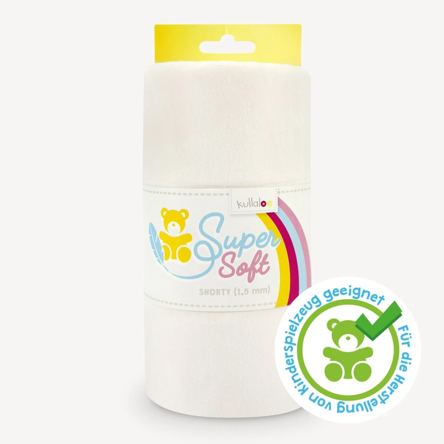 Kullaloo Plüsch SOFT SHORTY - weißgrau - 1,5 mm Flor | Stoffe & Meterware 3 Kullaloo Plüsch SOFT SHORTY - weißgrau - 1,5 mm Flor | Stoffe & Meterware