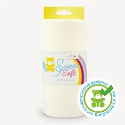 Kullaloo Plüsch SOFT SHORTY - wollweiß - 1,5 mm Flor | Hochwertiger Stoff für kreative Projekte