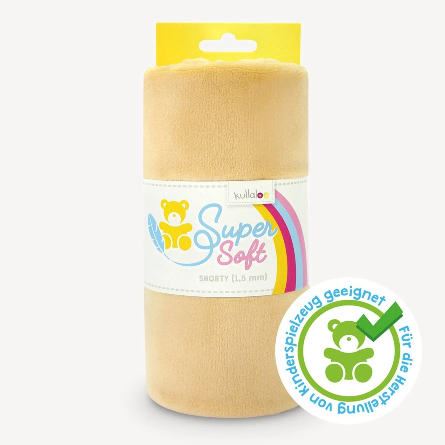 Kullaloo Plüsch SOFT SHORTY - Beige 1,5 mm Flor Stoffe & Meterware 3 Kullaloo Plüsch SOFT SHORTY - Beige 1,5 mm Flor Stoffe & Meterware