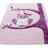 Kinderteppich Rosa mit Eule - 120x170 cm - Weicher Spielteppich für Kinderzimmer -Heimtextilien Verkäufe 9002548100 1600Wx1600H