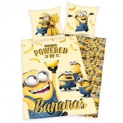 Minions Kinderbettwäsche-Set, gelb, 135x200 cm - Renforcé Qualität