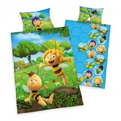 Renforcé-Bettwäsche BIENE MAJA - 135x100 cm - Kinderbettwäsche - Hochwertig & Atmungsaktiv