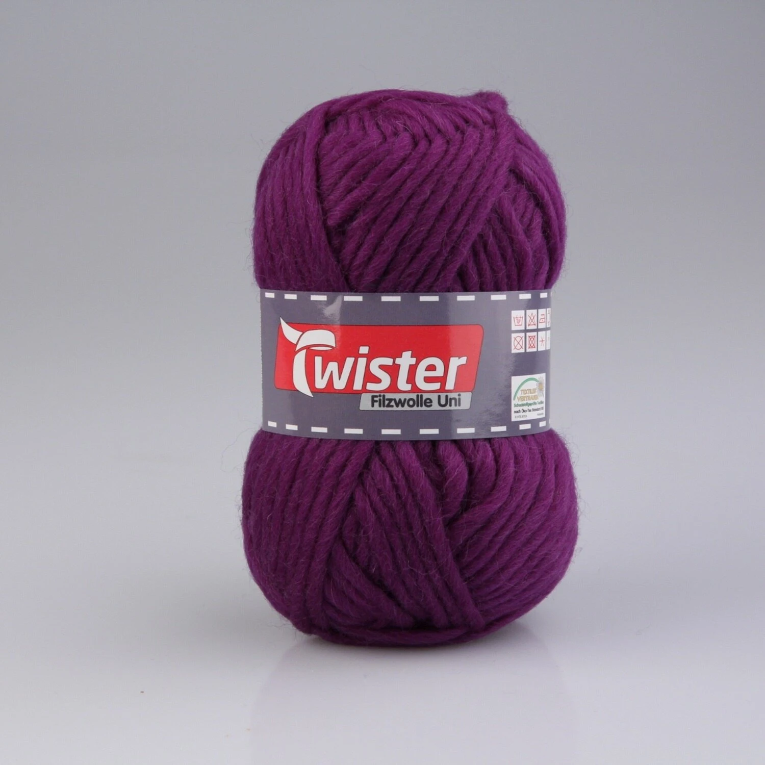 Wolle TWISTER FILZ UNI - Aubergine - 50 g - Hochwertige Wolle für Nähen, Stricken & Häkeln 3 Wolle TWISTER FILZ UNI - Aubergine - 50 g - Hochwertige Wolle für Nähen, Stricken & Häkeln