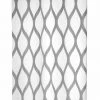 Jacquard-Ösenschal - weiß-silber - Wellen - 135x245 cm - Blickdichte Gardinen -Heimtextilien Verkäufe 9003165600 1600Wx1600H
