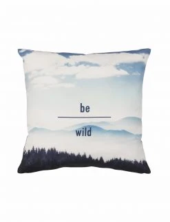 2er-Pack Kissenbezüge mit Reißverschluss - Blau-Weiß - 50x50 cm - Hochwertige Sofakissenbezüge