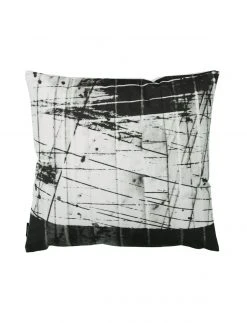 2er-Pack Kissenbezüge mit Reißverschluss - Schwarz-Grau - 50x50 cm - Hochwertige Sofakissenbezüge