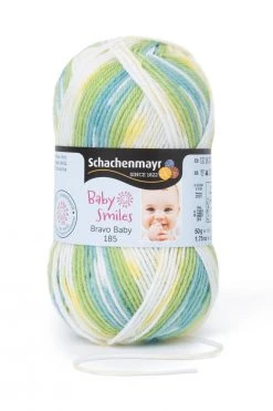 Wolle BRAVO BABY 185 - Lukas Farbe - 50g | Hochwertige Strickwolle für Babykleidung