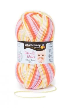 Wolle BRAVO BABY 185 - Emma Farbe - 50g | Hochwertige Strickwolle für Babykleidung