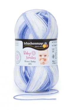 Wolle BRAVO BABY 185 - ben color - 50g | Hochwertige Strickwolle für Babykleidung