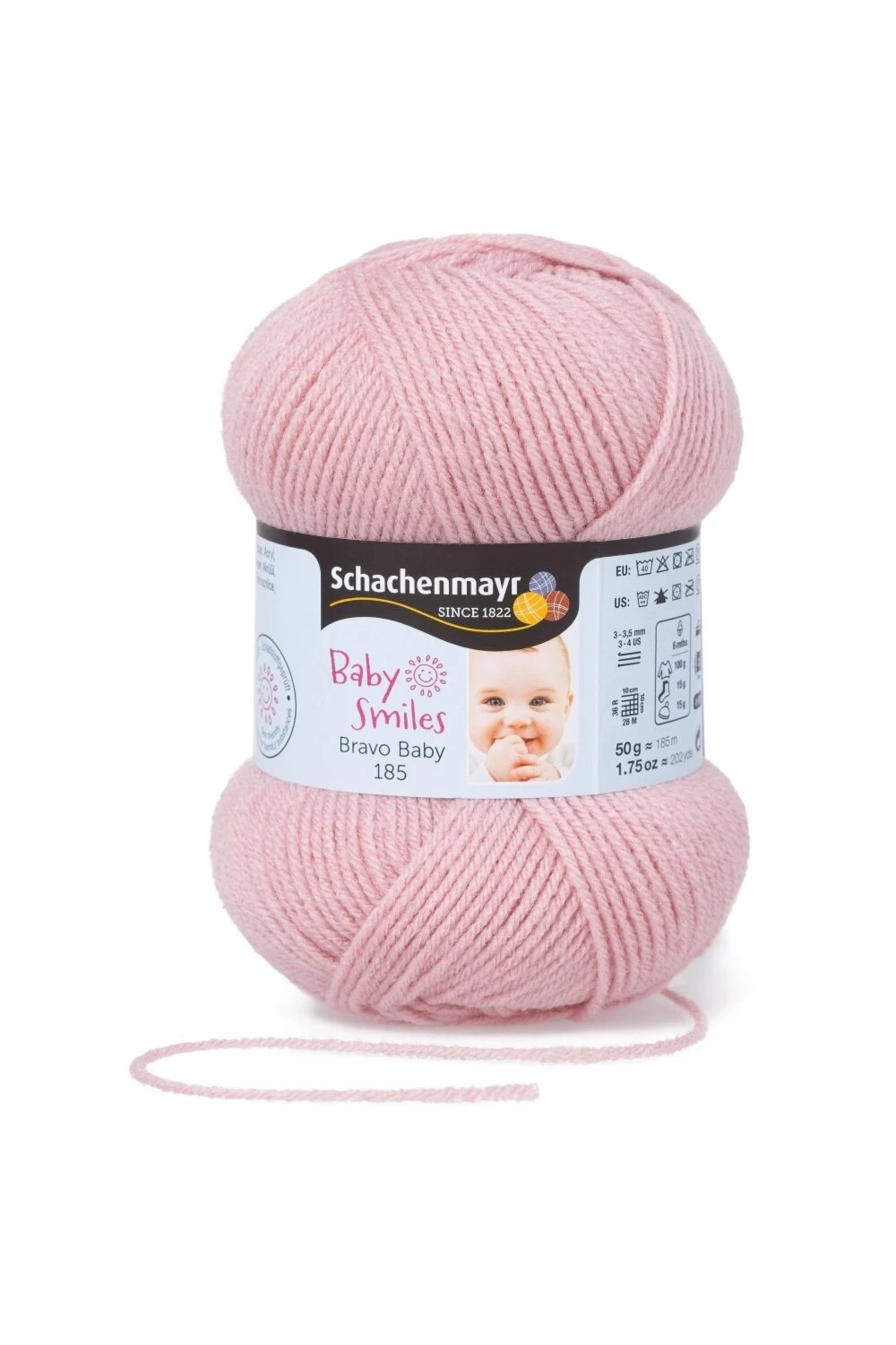 Wolle BRAVO BABY 185 - altrosa - 50g | Hochwertige Babywolle für Stricken & Häkeln 3 Wolle BRAVO BABY 185 - altrosa - 50g | Hochwertige Babywolle für Stricken & Häkeln