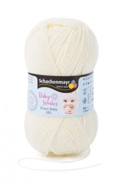 Wolle BRAVO BABY 185 - Zitrone - 50g | Hochwertige Babywolle zum Stricken und Häkeln