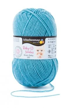 Wolle BRAVO BABY 185 - opal - 50g | Hochwertige Babywolle zum Stricken & Häkeln