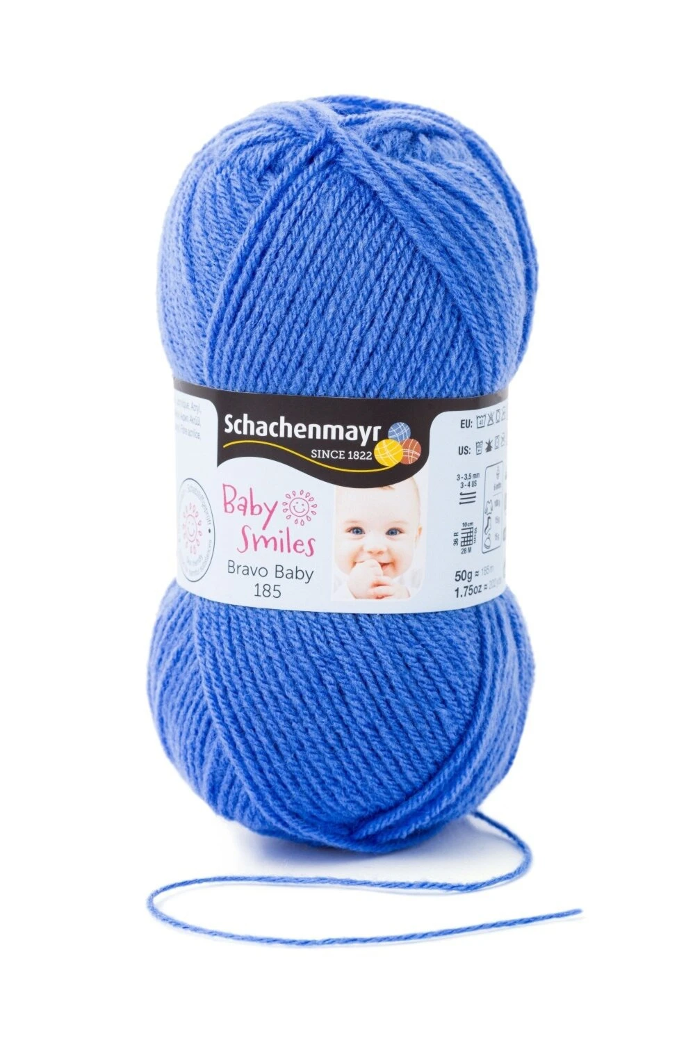 Wolle BRAVO BABY 185 - himmelblau - 50g | Hochwertige Babywolle zum Stricken & Häkeln 3 Wolle BRAVO BABY 185 - himmelblau - 50g | Hochwertige Babywolle zum Stricken & Häkeln