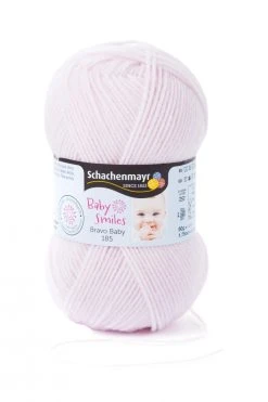 Wolle BRAVO BABY 185 - Rosa - 50g | Hochwertige Babywolle zum Stricken & Häkeln