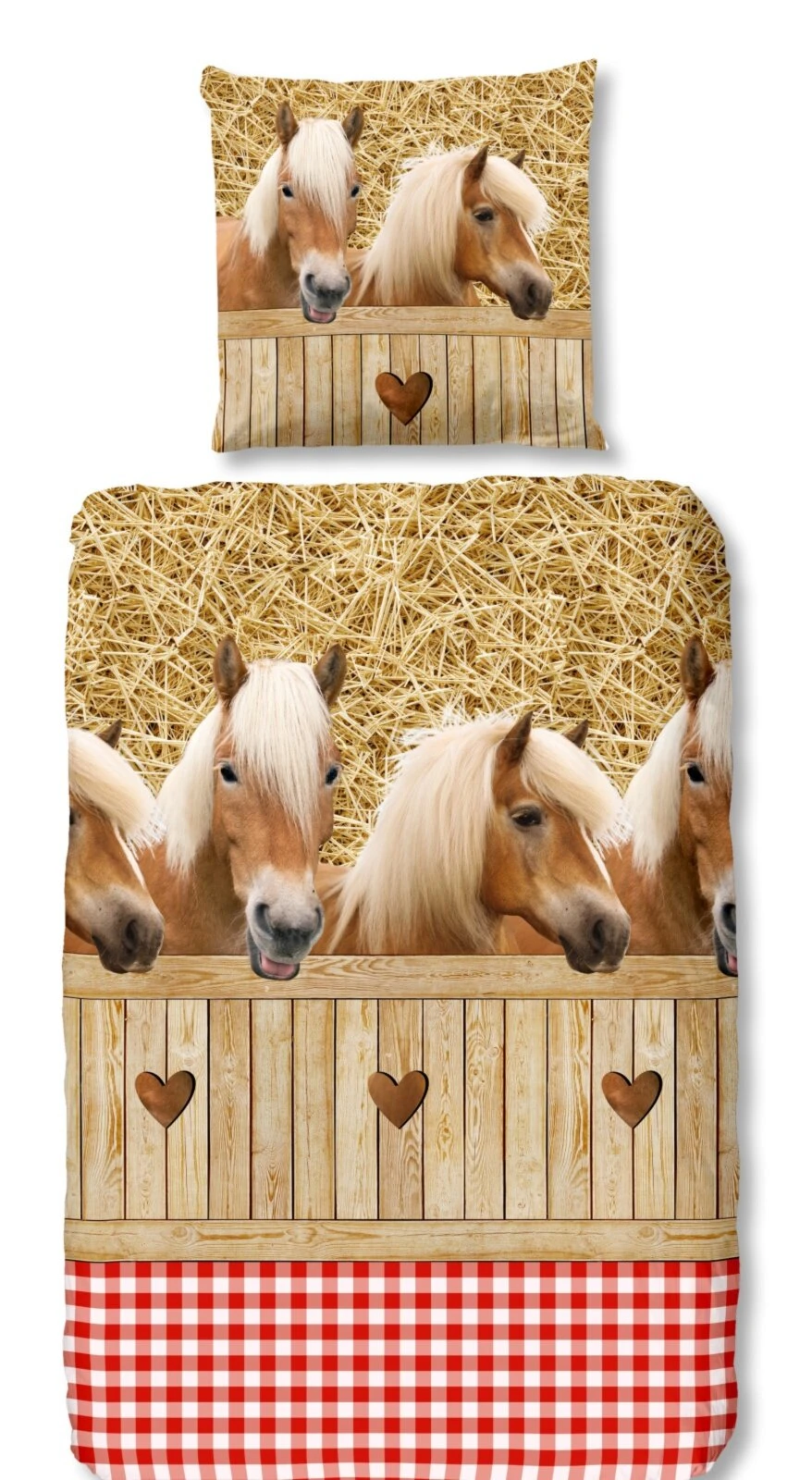 Renforce-Kinderbettwäsche HORSES - Braun - 135x200 cm | Hochwertige Kinderbettwäsche 3 Renforce-Kinderbettwäsche HORSES - Braun - 135x200 cm | Hochwertige Kinderbettwäsche