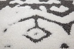 Frisee-Teppich AGADIR 110 - weiß-schwarz - 120x170 cm | Shaggyteppich für Wohnzimmer & Schlafzimmer -Heimtextilien Verkäufe 9003627400 03 1600Wx1600H