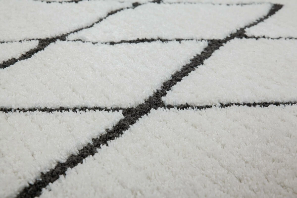 Frisee-Teppich AGADIR 310 - weiß-schwarz - 120x170 cm | Gemusterte Teppiche 5 Frisee-Teppich AGADIR 310 - weiß-schwarz - 120x170 cm | Gemusterte Teppiche – Bild 3