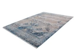 Teppich ANTIGUA 500 - creme-blau - 120x170 cm | Kurzflorteppiche für stilvolles Wohnen