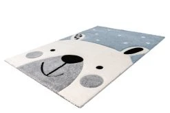 Kinderteppich LEONORA - blau - 80x150 cm | Spielteppich für Kinderzimmer -Heimtextilien Verkäufe 9003629900 09 1600Wx1600H