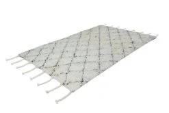 Teppich CASABLANCA 140 - Natur-Elfenbein - 120x170 cm - Hochwertiger Langflorteppich