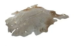 Lederteppich GLAM 110 - elfenbein-gold - 1,35-1,65 m²