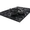 Schwarz-silber Lederteppich 120x170 cm - Elegant & Stilvoll -Heimtextilien Verkäufe 9003640100 1600Wx1600H