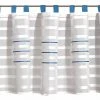 Schlaufenpanneau Weiß-Blau 140x50 cm - Elegante Scheibengardine -Heimtextilien Verkäufe 9003678700 1600Wx1600H