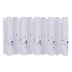 Bistrogardine Blümchen - Blau - 145x50 cm | Scheibengardinen für Ihr Zuhause