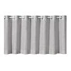 Ösenbistro Scheibengardine - Grau - 140x50cm - Moderner Sichtschutz für Fenster -Heimtextilien Verkäufe 9003682500 1600Wx1600H