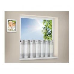 Ösenbistro Scheibengardine - Anthrazit - 140x50cm | Elegant & Modern -Heimtextilien Verkäufe 9003685400 04 1600Wx1600H