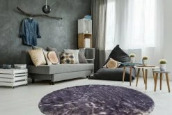 Teppich CROWN 110 - weiß-lila - 160 cm - Shaggyteppich für Wohnzimmer 9 Teppich CROWN 110 - weiß-lila - 160 cm - Shaggyteppich für Wohnzimmer -Heimtextilien Verkäufe 9003889000 04 1600Wx1600H